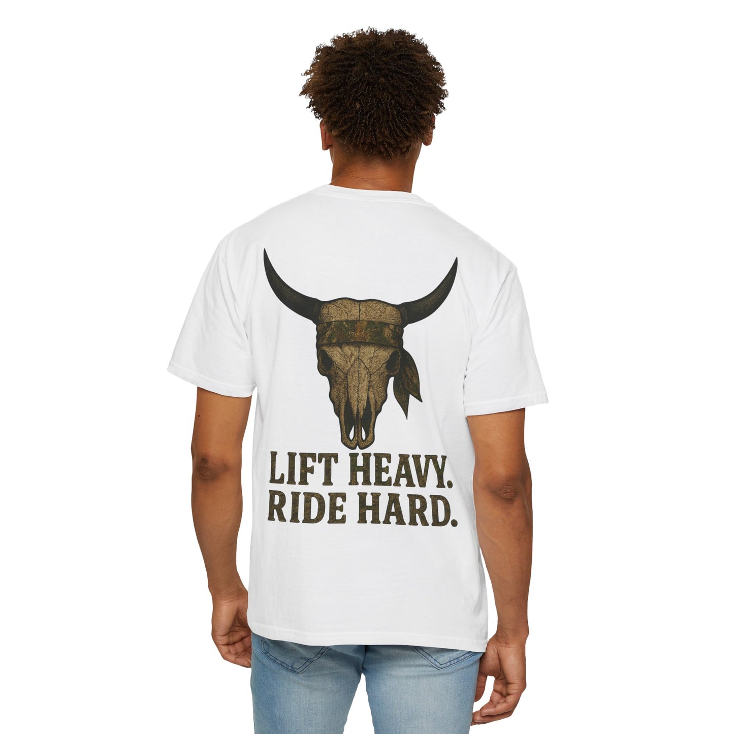 Lift Heavy Ride Hard- Unisex Gym T-Shirt