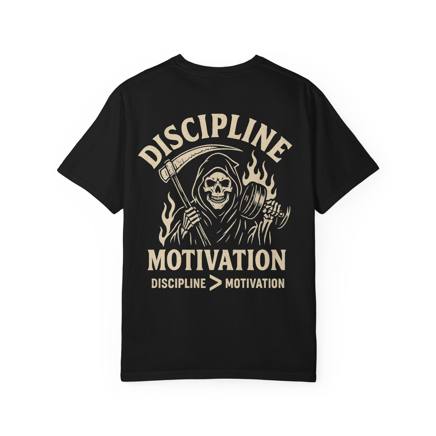 Discipline > Motivation- Unisex Gym T-Shirt