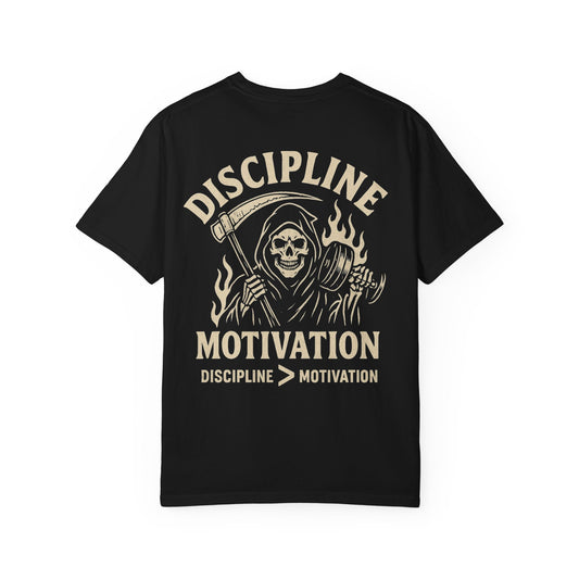 Discipline > Motivation- Unisex Gym T-Shirt