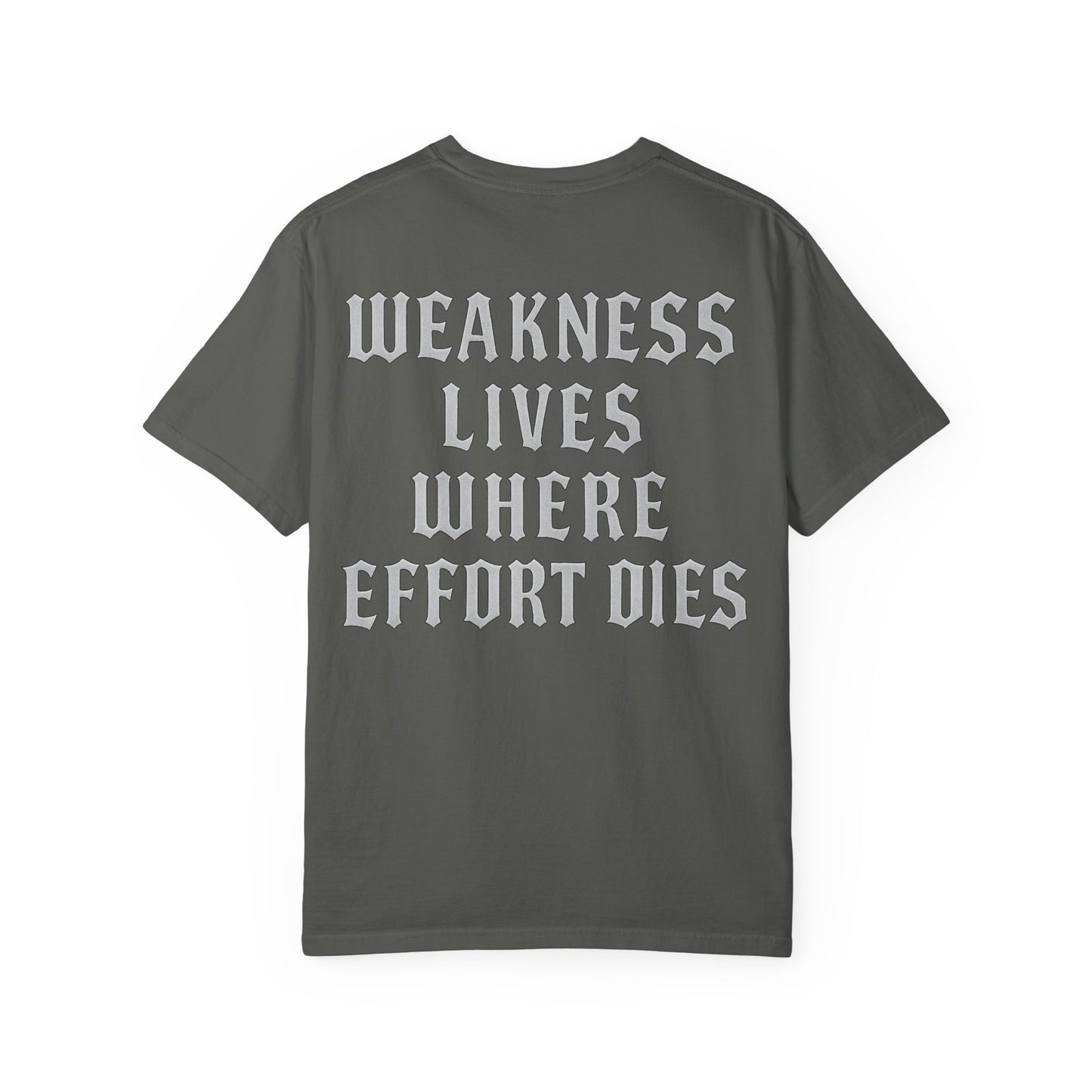 Weakness Lives Where Effort Dies- Unisex Gym T-Shirt