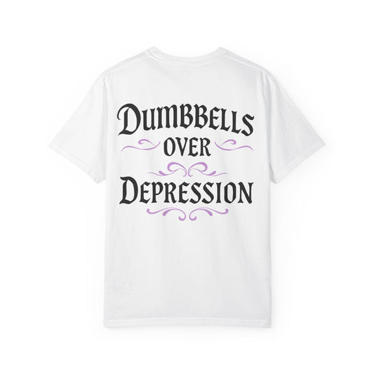 Dumbbells Over Depression- Unisex Gym T-Shirt