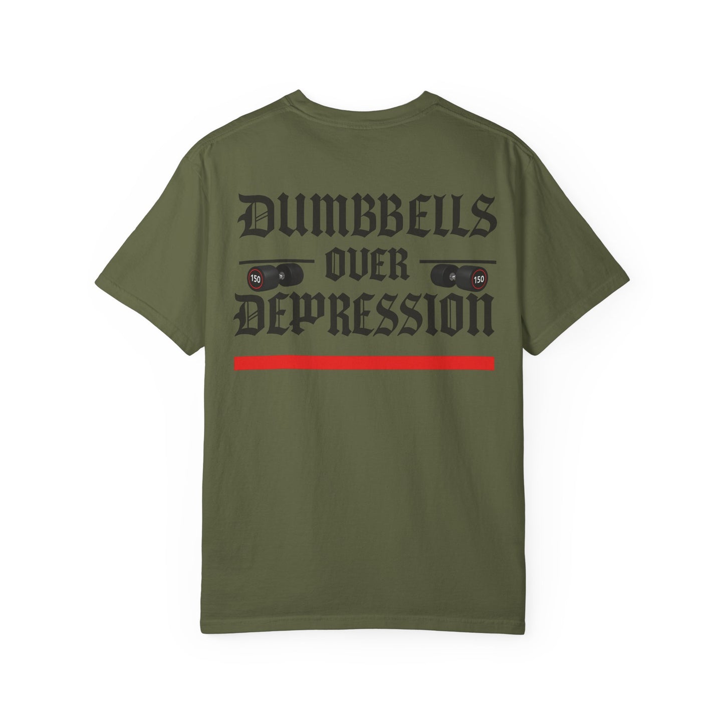 Dumbbells Over Depression- Unisex Gym T-Shirt