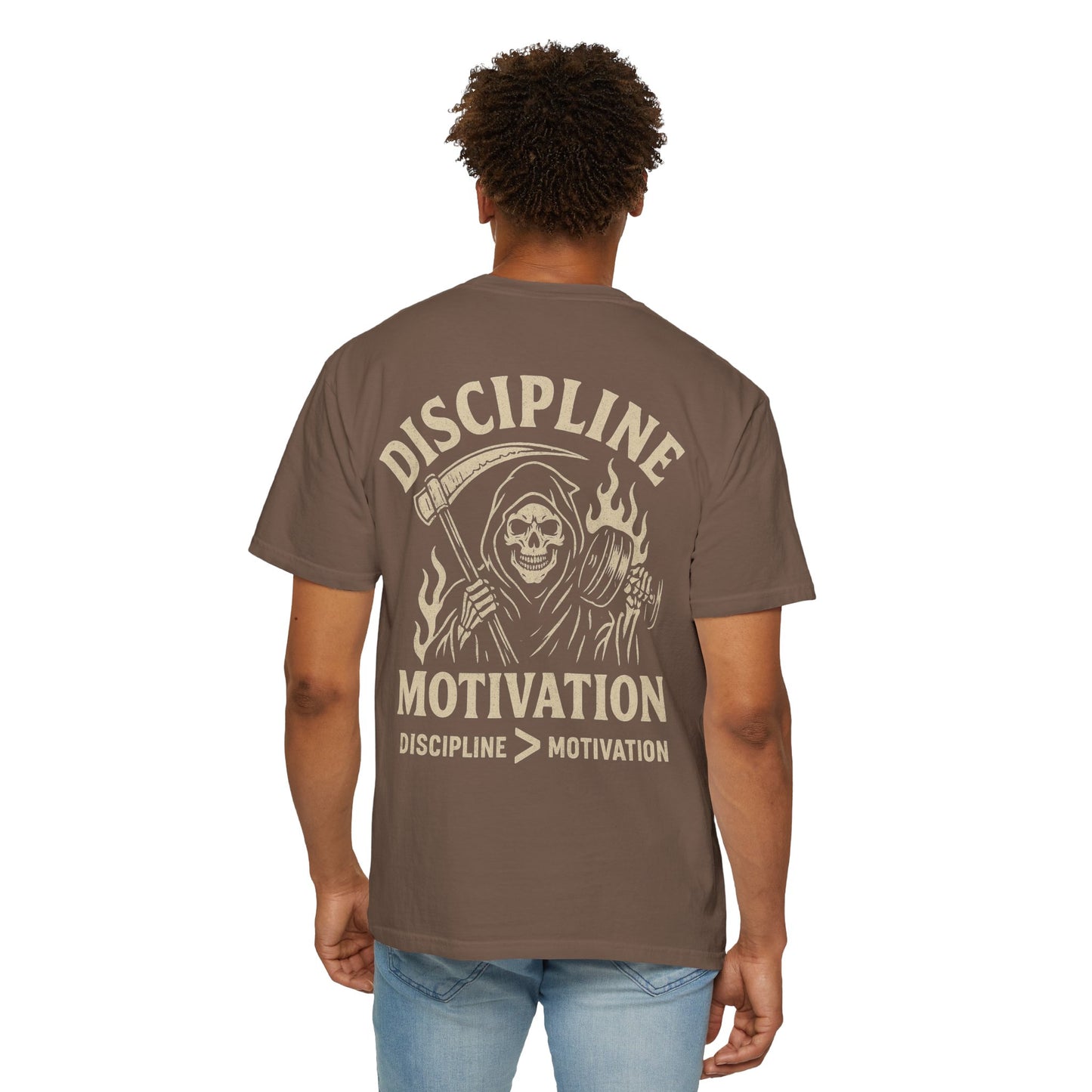 Discipline > Motivation- Unisex Gym T-Shirt
