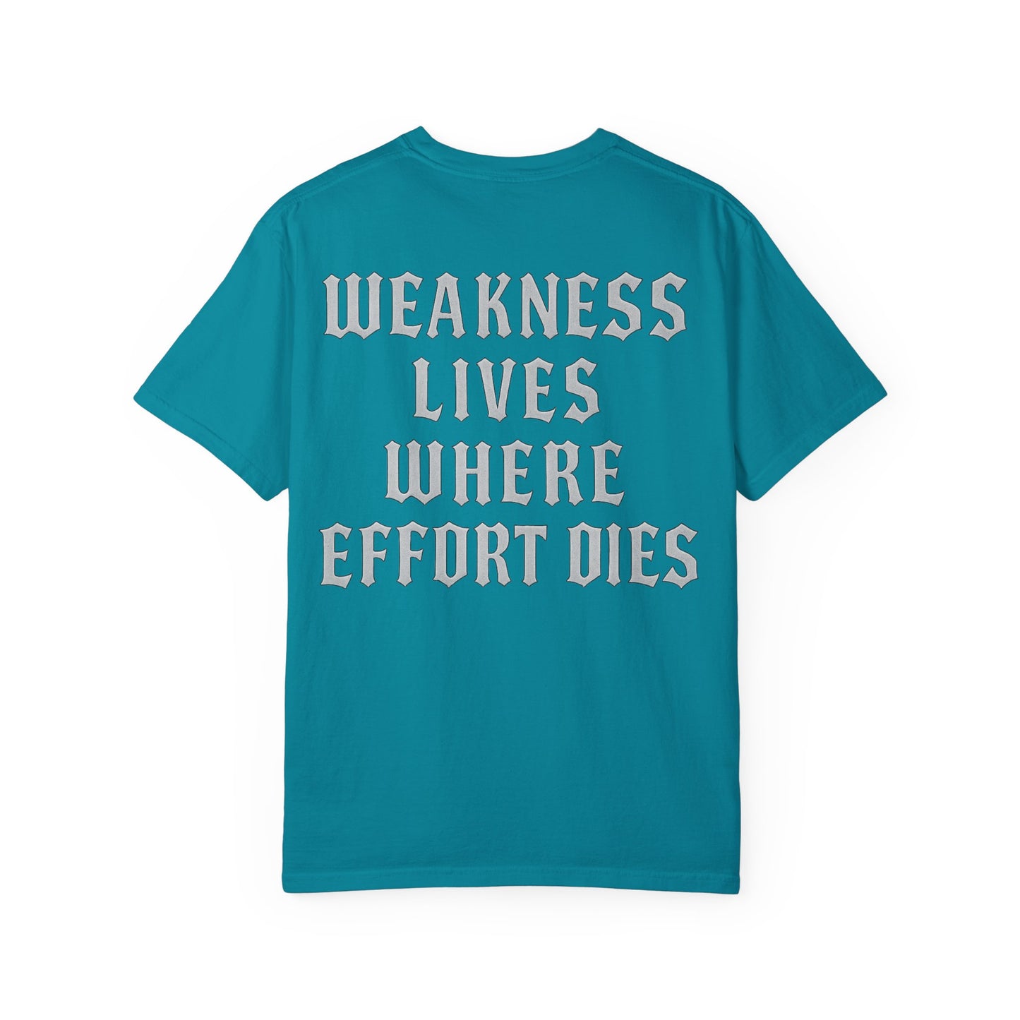 Weakness Lives Where Effort Dies- Unisex Gym T-Shirt