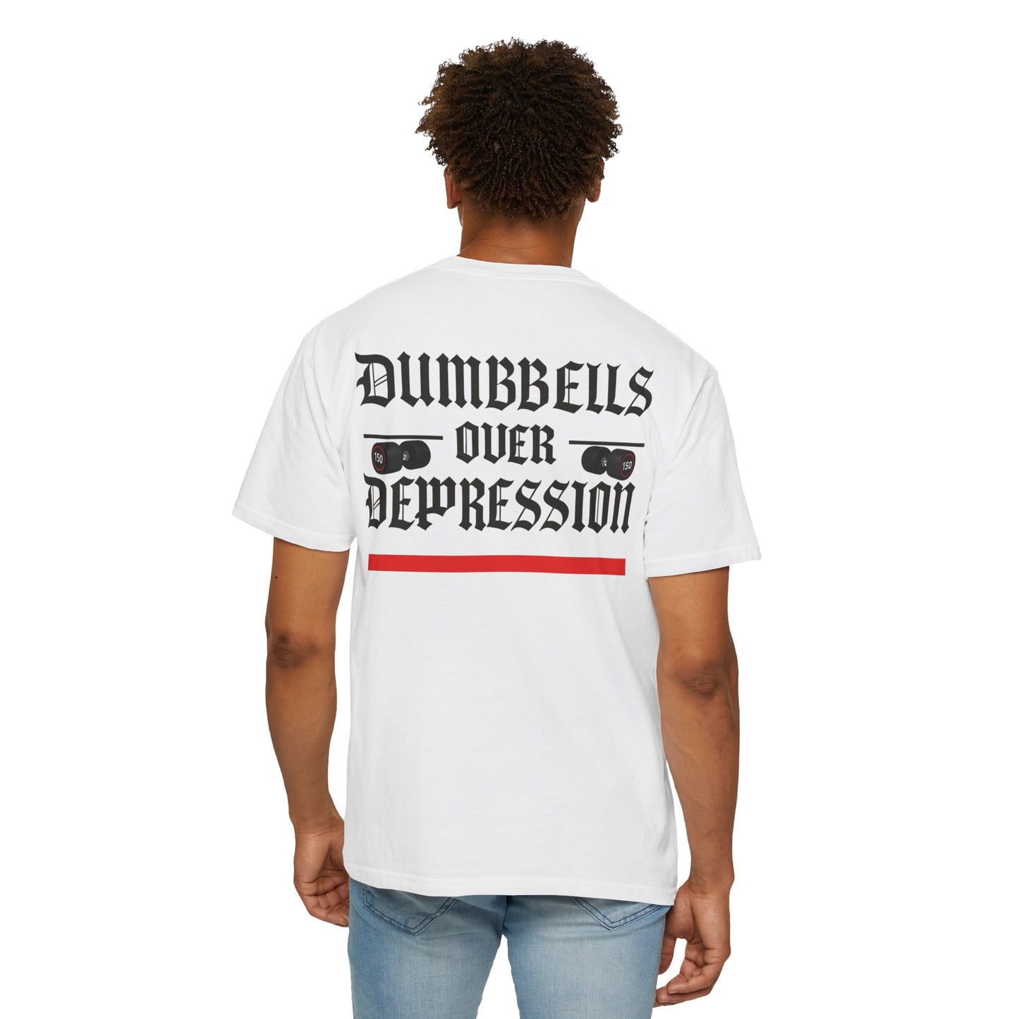 Dumbbells Over Depression- Unisex Gym T-Shirt